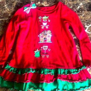 Cute vintage style gingerbread Christmas dress/tunic 🎄🎁